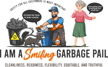 I am Smiling Garbage Pail